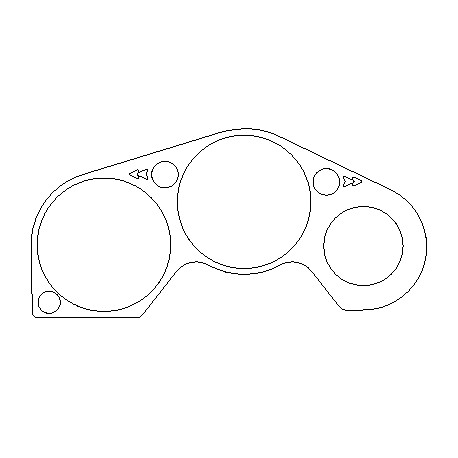Honda CBR600FS-W 95-98 - Clock Surround