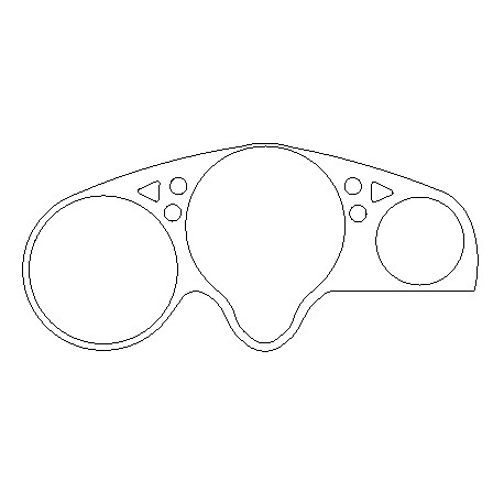 Honda CBR600FX-on /Sport 99-02 - Clock Surround