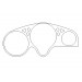 Honda CBR600FX-on /Sport 99-02 - Clock Surround