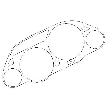 Kawasaki GPZ1100 95on - Clock Surround