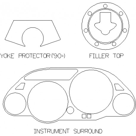 Kawasaki ZZR1100 All models - Yoke Protector