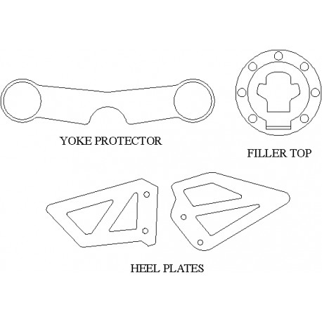 Suzuki GSXR600 K1 2001-03 - Yoke Protector