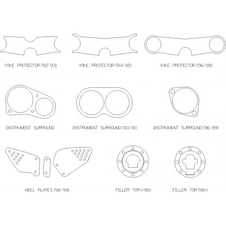 Suzuki GSXR750WT-X 96-99 - Yoke Protector