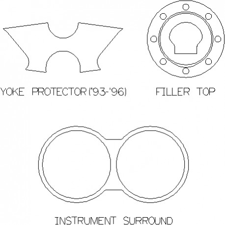 Suzuki RF600 - Clock Surround