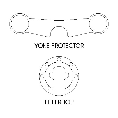 Suzuki SV1000 K3-4 Faired - Yoke Protector