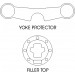 Suzuki SV1000 K3-4 Faired - Yoke Protector
