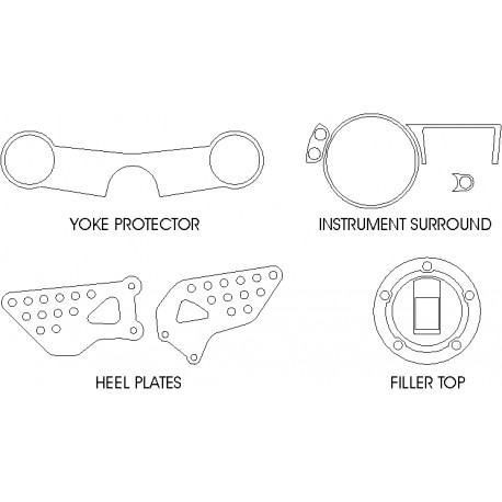 Suzuki GSXR1000 K3-4 - Yoke Protector