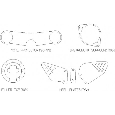 Suzuki TL1000R 99 - Clock Surround