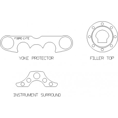 Suzuki GSF1200 97-00 - Clock Surround