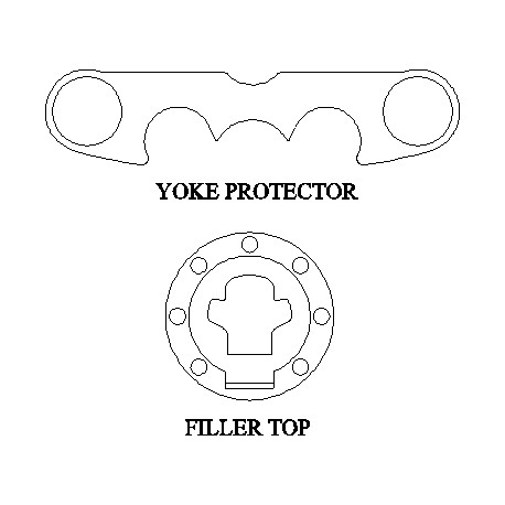 Suzuki GSF1200 2001-02 - Yoke Protector