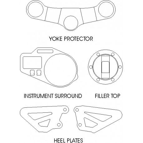 Triumph 955i Tiger 2003on - Yoke Protector