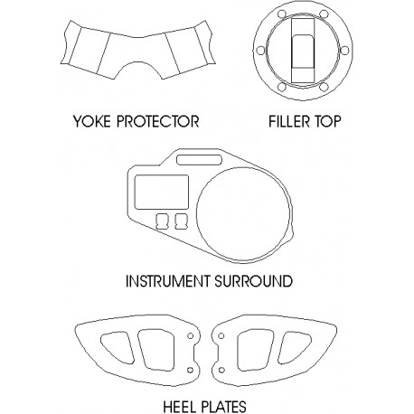 Triumph Daytona 600 2003on - Clock Surround