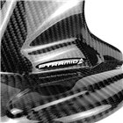 Pyramid Hugger | Carbon / Metallic Blue (Triton Blue w/ Yellow & White Stripes) / Matte Black | Suzuki GSXR 1000 2017-Current