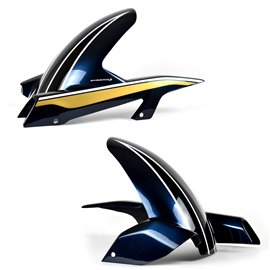 Pyramid Hugger | Metallic Blue/Gold (Candytone Blue/Gold) | Kawasaki Z 900 RS 2022-Current