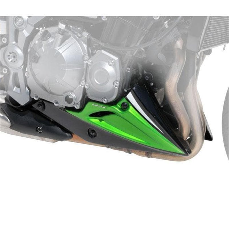 Belly Pan | Metallic Green/Metallic Black (Candy Lime Green/Spark Black) | Kawasaki Z 900 2017-2018