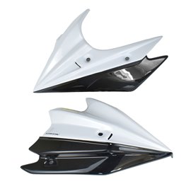 Belly Pan | Met White/Met Black (Pearl Stardust White/Spark Black) | Kawasaki Z 800 | Z 800 E 2013-2016