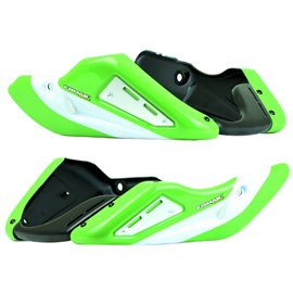 Belly Pan | Gloss Green/Metallic White (Lime Green/Pearl Stardust White) | Kawasaki Z 900 RS 2017-Current