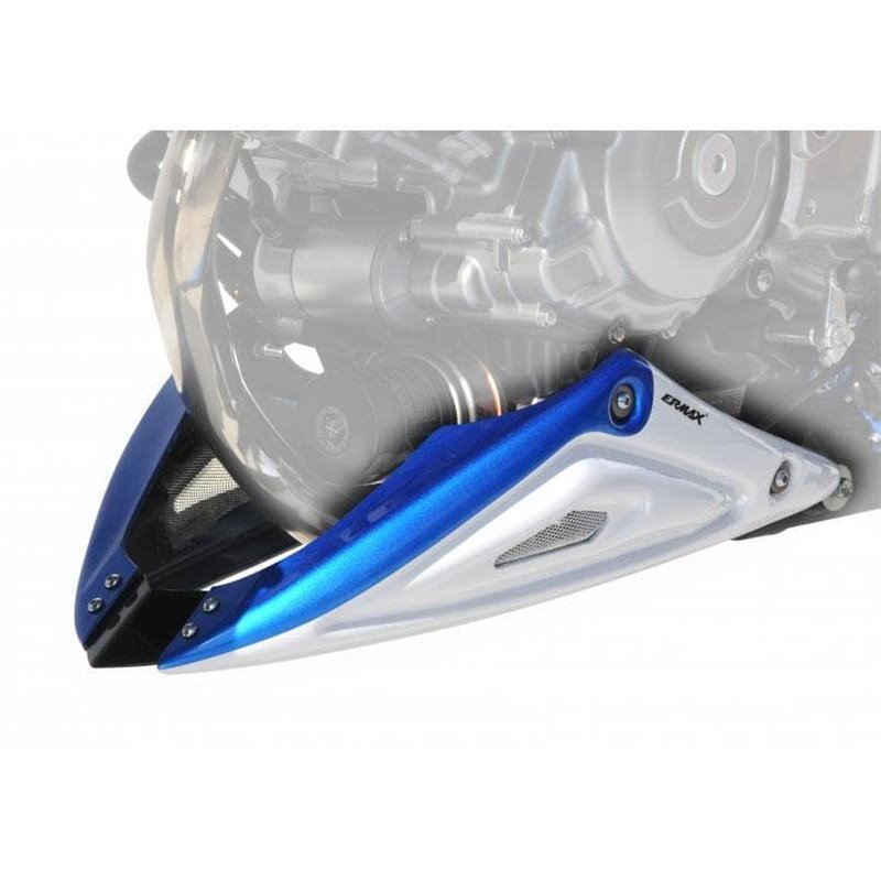 Belly Pan | Glass Splash White [ybd]/Pearl Vigor Blue [yky] | Suzuki SFV 650 Gladius 2011-2013