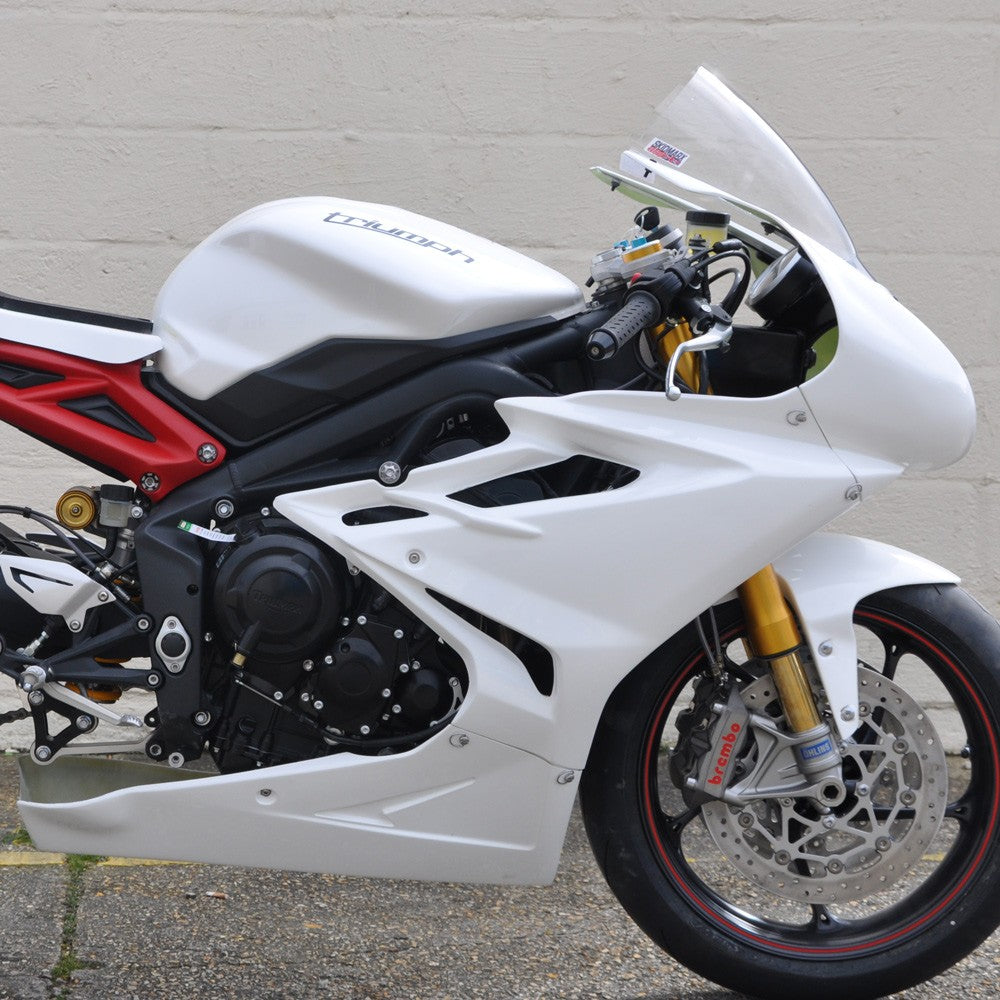 Triumph T675 2013- Race Fairing - White