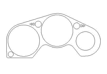 Honda CBR600FS-W 95-98 - Clock Surround