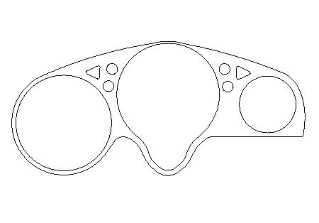 Honda CBR600FX-on /Sport 99-02 - Clock Surround