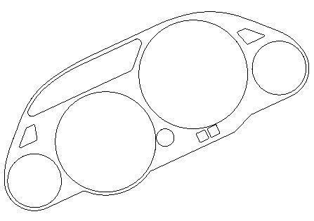 Kawasaki GPZ1100 95on - Clock Surround