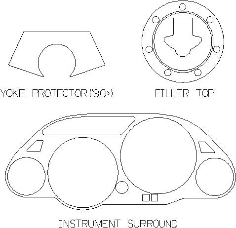 Kawasaki ZZR1100 All models - Yoke Protector