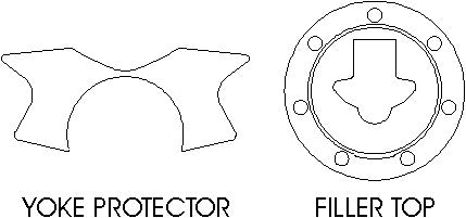 Kawasaki ZZR1200 2002on - Yoke Protector