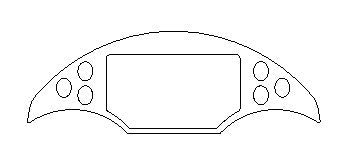 Kawasaki ZZR1400 - Clock Surround