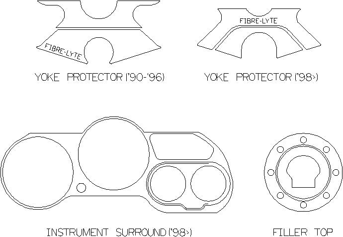 Suzuki GSX600F 98-07 - Yoke Protector