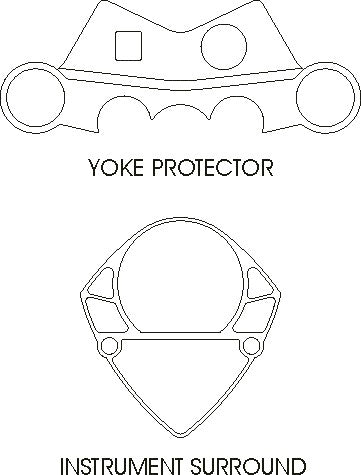 Suzuki SV650 K3-4 2003on Faired - Yoke Protector