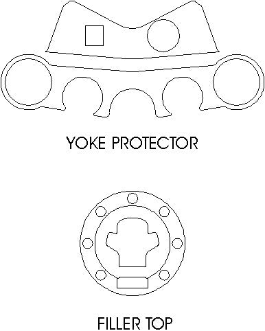 Suzuki SV1000 K3-4 Unfaired - Yoke Protector