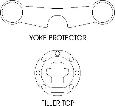 Suzuki SV1000 K3-4 Faired - Yoke Protector