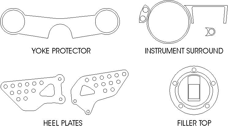 Suzuki GSXR1000 K3-4 - Yoke Protector