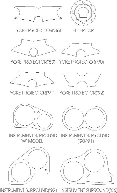 Suzuki GSXR1100M 91 - Yoke Protector