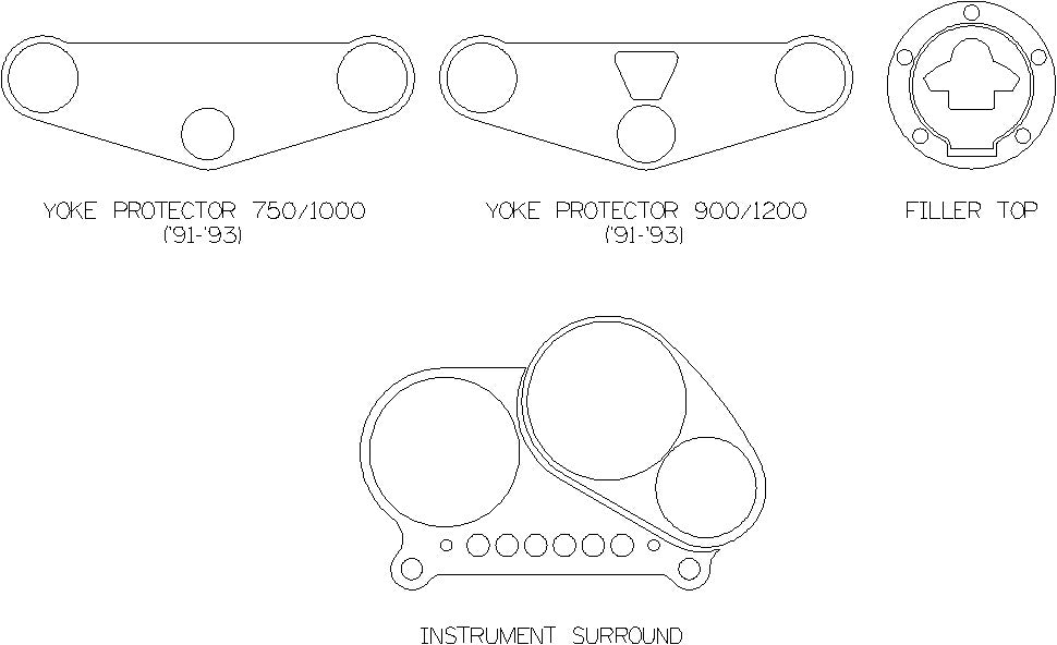 Triumph Daytona 750/1000 91-93 - Yoke Protector