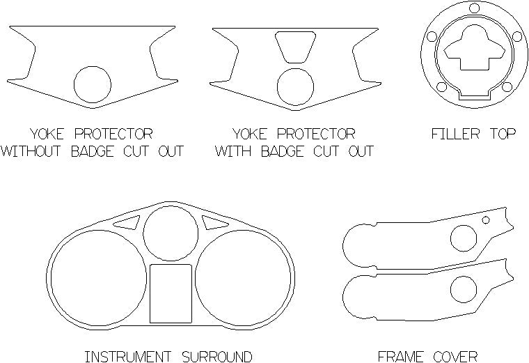 Triumph Trophy 900/Trident - Yoke Protector