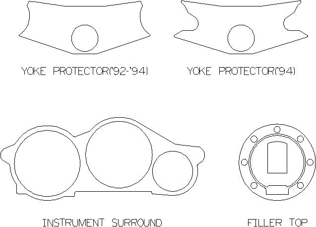 Yamaha FZR600 91-93 - Yoke Protector