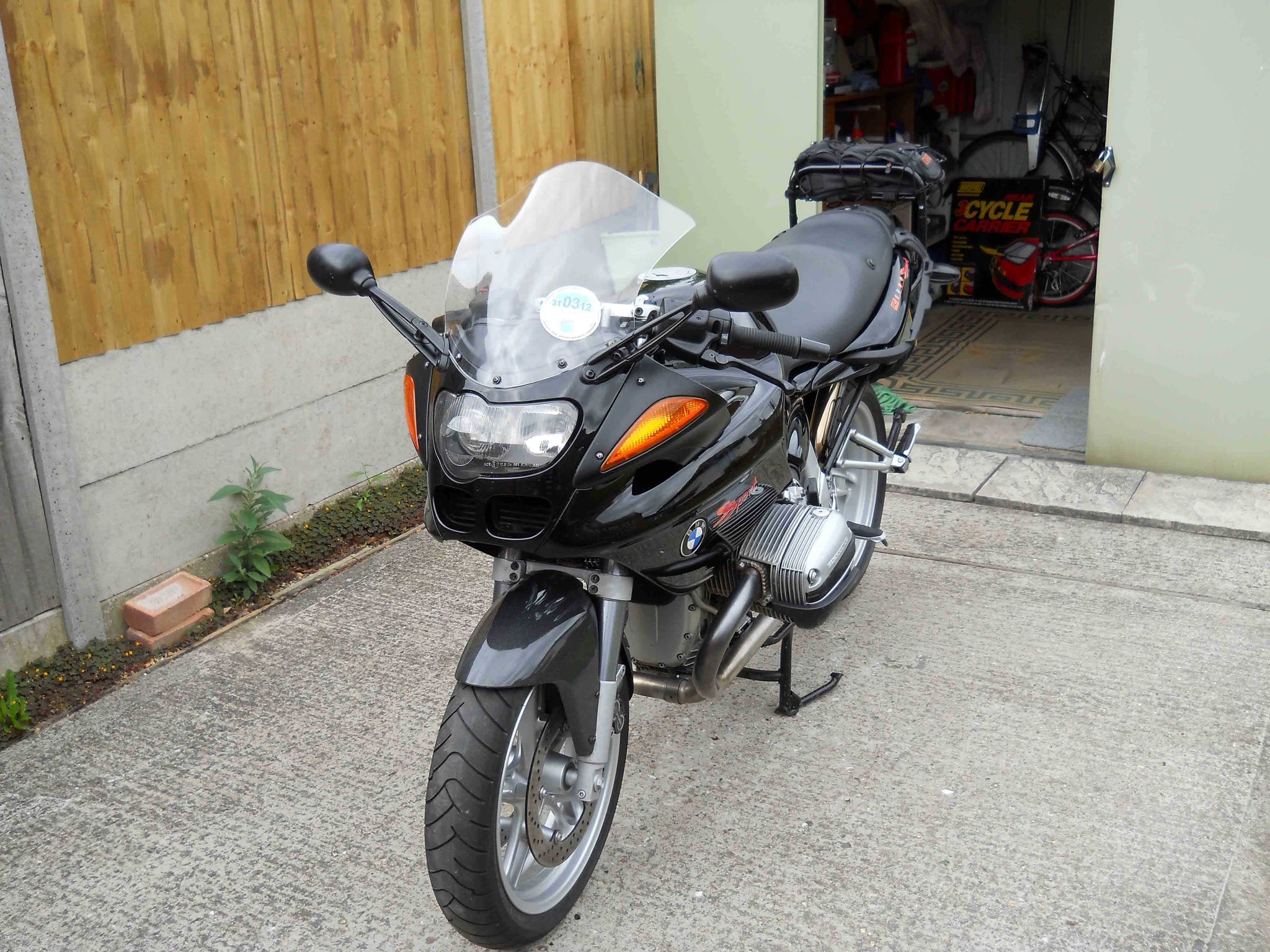 BMW R1100S - Flip-up 45cm Tall Screen