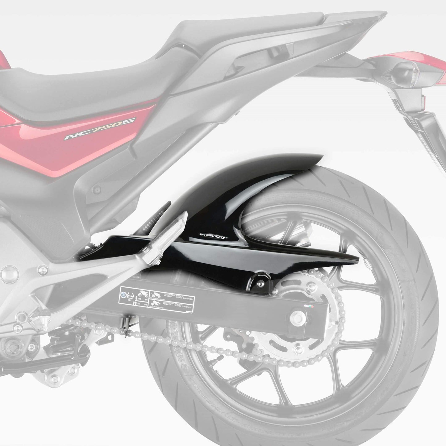 Pyramid Hugger | Gloss Black | Honda NC 700 S | X 2012-Current