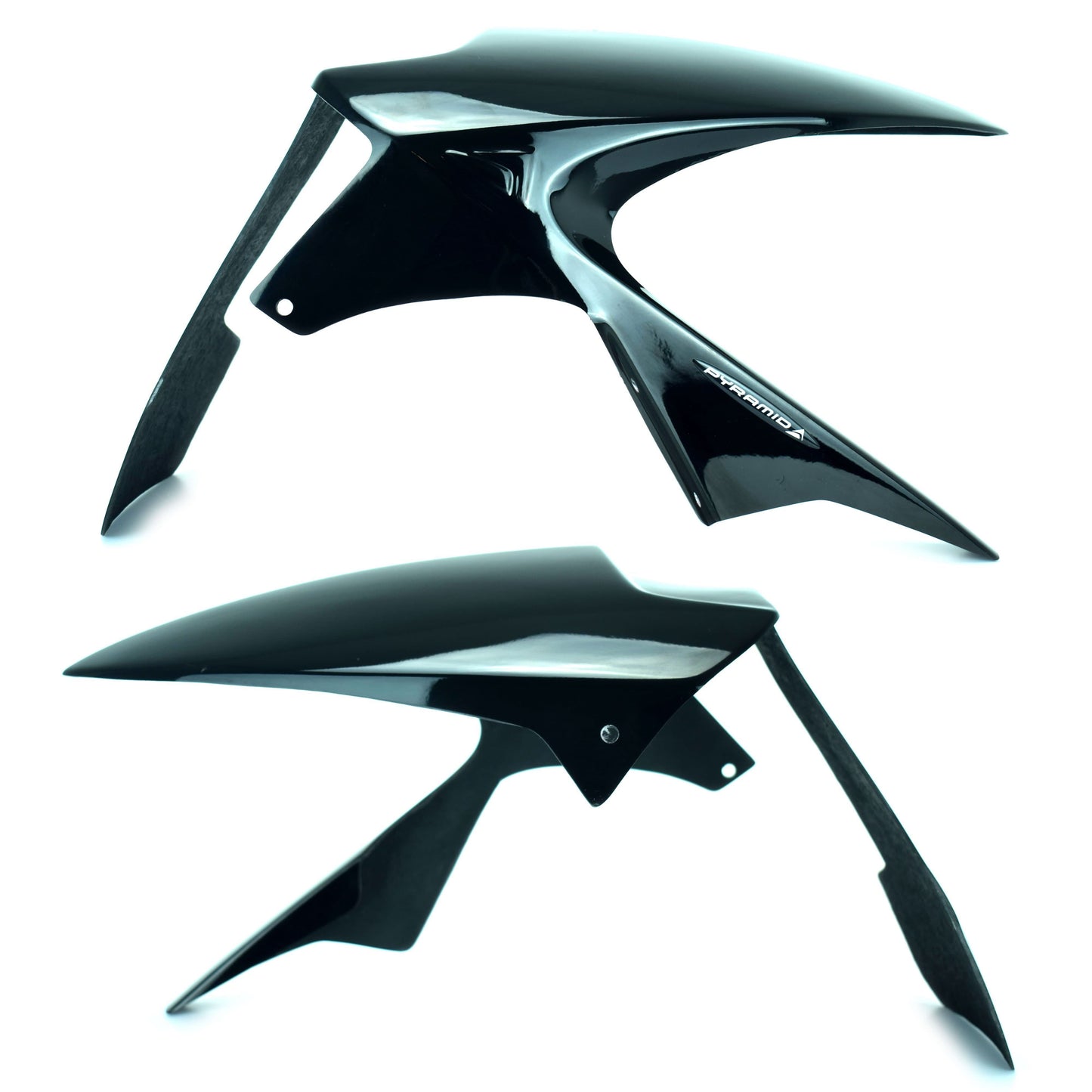 Pyramid Hugger | Gloss Black / Gloss Green  | Kawasaki ZX6-R 636 2005-2006