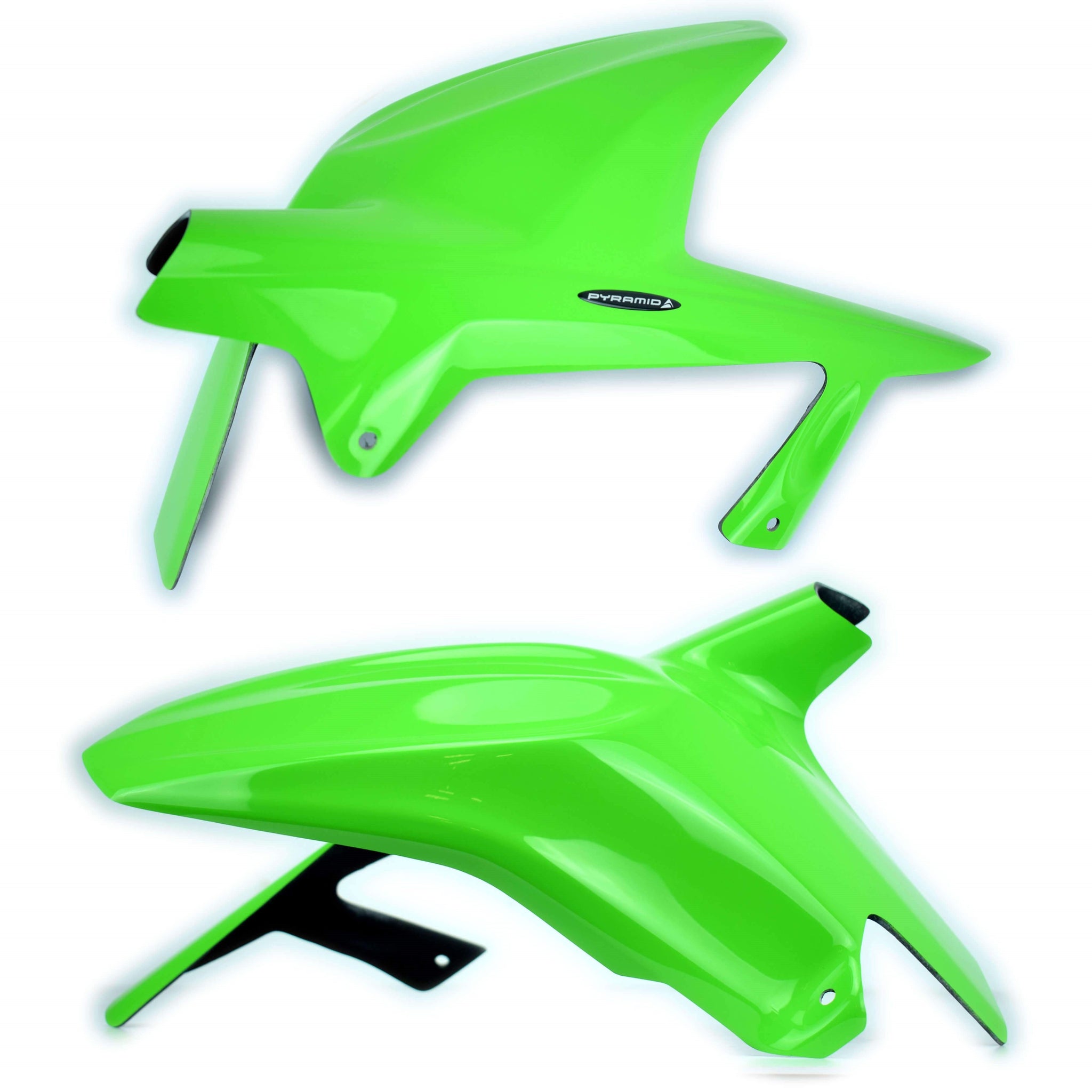 Pyramid Hugger | Gloss Black / Gloss Green | Kawasaki Ninja 250 R 2008-2013
