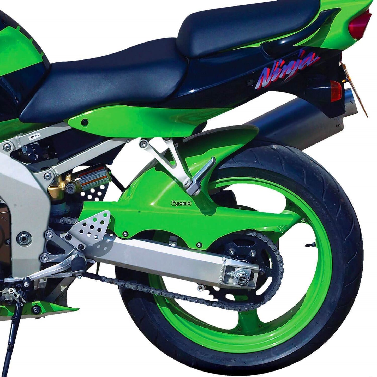 Pyramid Hugger | Gloss Black / Gloss Green | Kawasaki ZX6-R 2000-2002