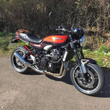 Pyramid Hugger | Metallic Brown/Metallic Orange (Candytone Brown/Candytone Orange) | Kawasaki Z 900 RS 2017-2020