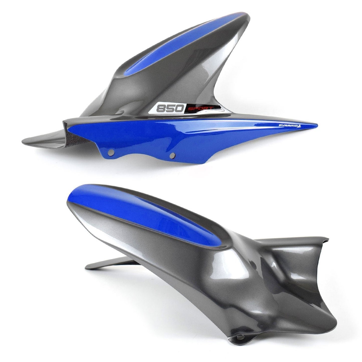 Pyramid Hugger | Graphite/Caspian Blue | Triumph Tiger 850 Sport 2021-Current