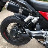 Pyramid Hugger | Gloss Black / Matte Black | Moto Guzzi V85 TT 2019-Current