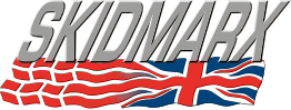Skidmarx logo screen stickers x2