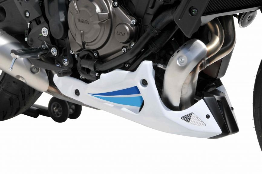 Belly Pan | Historic White [RW]/Blue Turquoise/Blue | Yamaha XSR 700 2022-2023