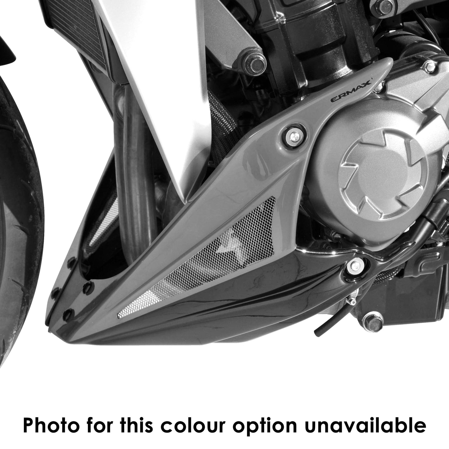 Belly Pan | Met White/Met Orange (Pearl Stardust White/Candy Burnt Orange) | Kawasaki Z 1000 2010-2010