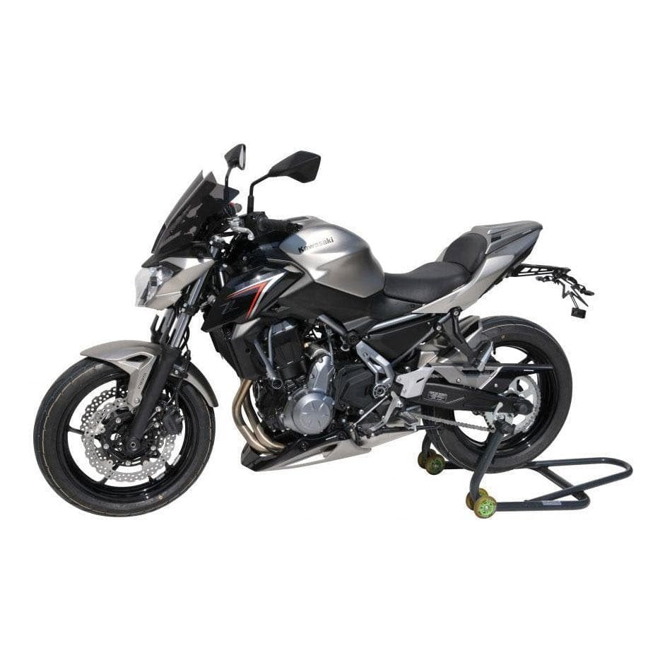 Belly Pan | Metallic Grey/Metallic Black (Raw Titanium/Spark Black) | Kawasaki Z 650 2017-2017